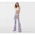 Snake Print Femmes Flares Pantalon Sexy Bell